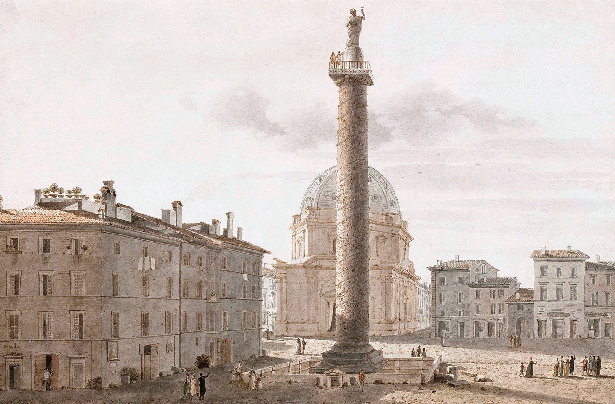 Victor-Jean Nicolle,La colonne trajane ( ?, avant 1826, date indéterminée)